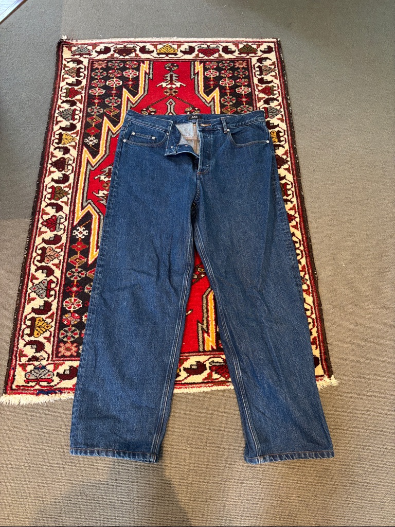 A.P.C. Men's Straight-Leg Blue Jeans